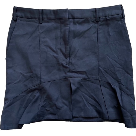 STELLA MCCARTNEY NAVY SKIRT SIZE 46 or 10 SOPHISTICATED CHIC ELEGANT FEMININE - Picture 1 of 10